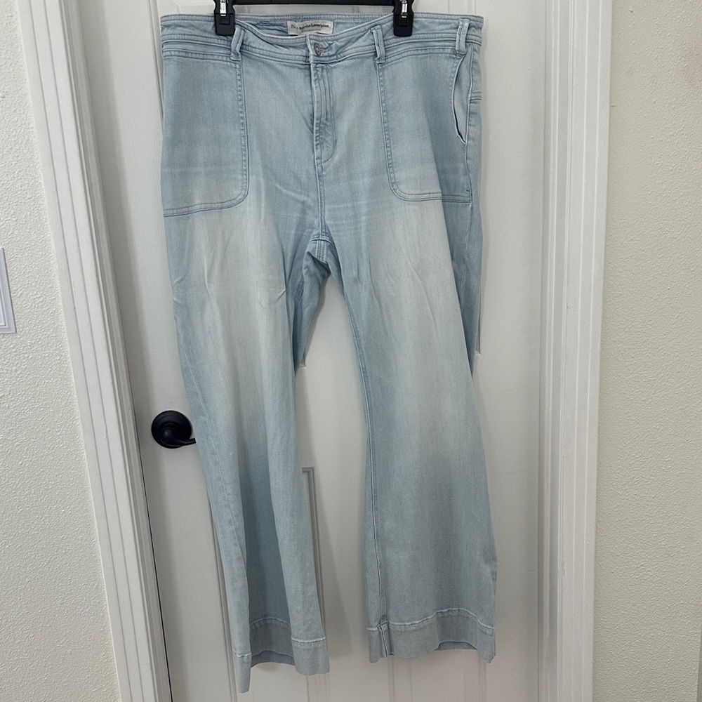 Anthropologie Pilcro  Sky Blue Wide-Leg Pants